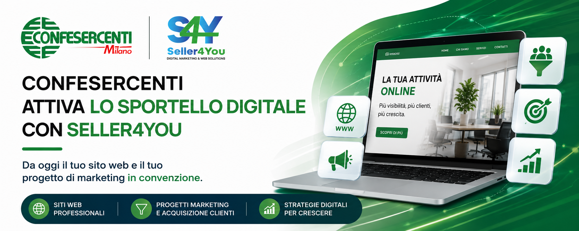 Confesercenti Milano attiva lo Sportello Digitale con Seller4you